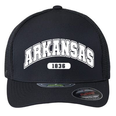 Arkansas Collegiate Style 1836 Flexfit Unipanel Trucker Cap