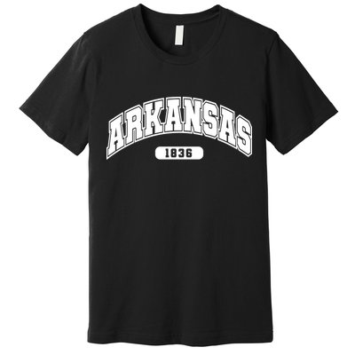 Arkansas Collegiate Style 1836 Premium T-Shirt