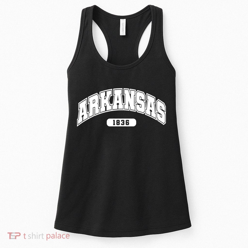 Arkansas Collegiate Style 1836 Womens Tank Top