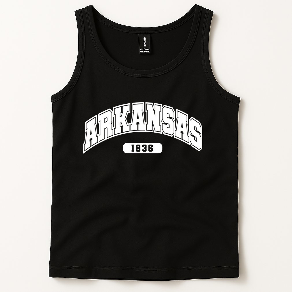 Arkansas Collegiate Style 1836 Tank Top