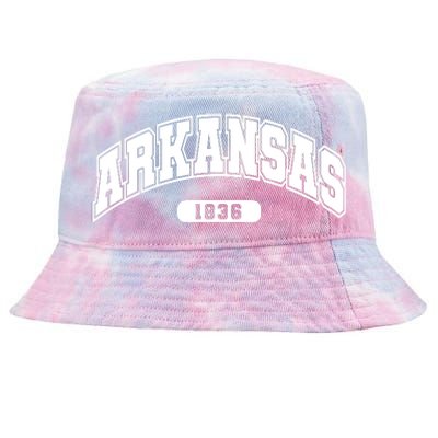 Arkansas Collegiate Style 1836 Tie-Dyed Bucket Hat