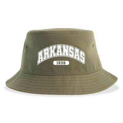 Arkansas Collegiate Style 1836 Sustainable Bucket Hat