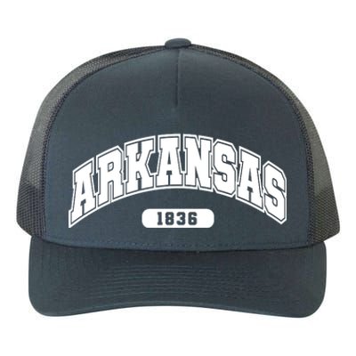 Arkansas Collegiate Style 1836 Yupoong Adult 5-Panel Trucker Hat