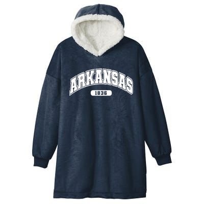 Arkansas Collegiate Style 1836 Hooded Wearable Blanket