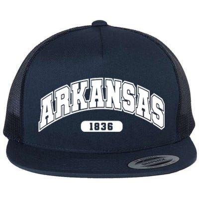 Arkansas Collegiate Style 1836 Flat Bill Trucker Hat