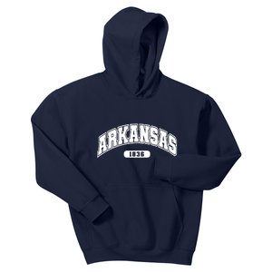 Arkansas Collegiate Style 1836 Kids Hoodie