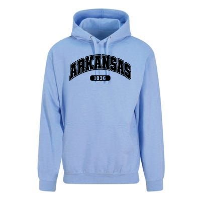 Arkansas Collegiate Style 1836 Unisex Surf Hoodie