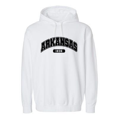 Arkansas Collegiate Style 1836 Garment-Dyed Fleece Hoodie