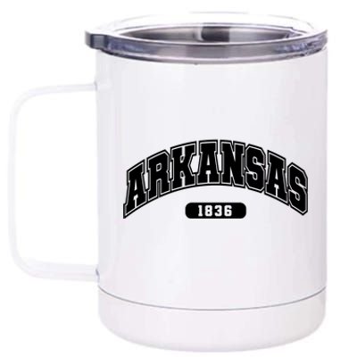 Arkansas Collegiate Style 1836 12 oz Stainless Steel Tumbler Cup