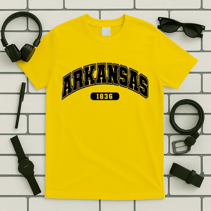 Arkansas Collegiate Style 1836 T-Shirt