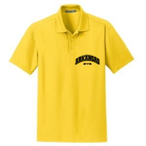 Arkansas Collegiate Style 1836 Dry Zone Grid Polo