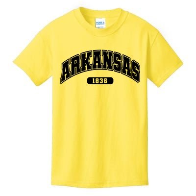 Arkansas Collegiate Style 1836 Kids T-Shirt