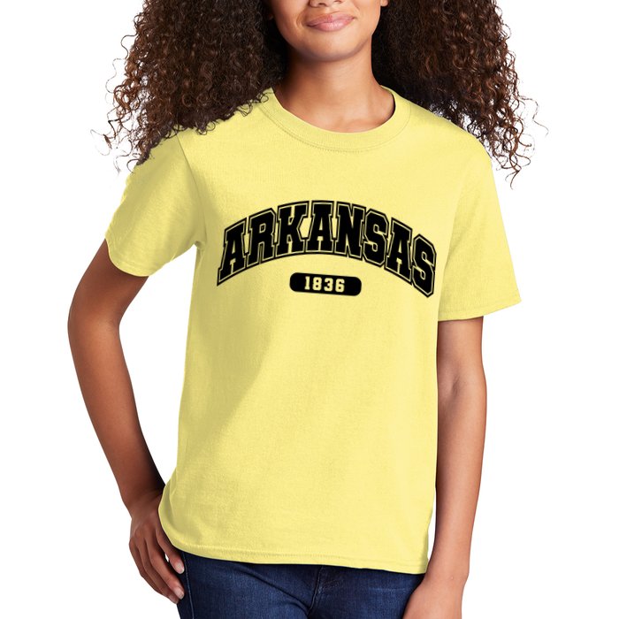 Arkansas Collegiate Style 1836 Kids T-Shirt