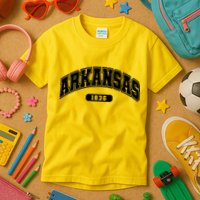 Arkansas Collegiate Style 1836 Kids T-Shirt