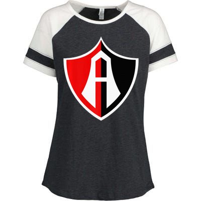 Atlas Club Supporter Fan Mexico Mexican Enza Ladies Jersey Colorblock Tee