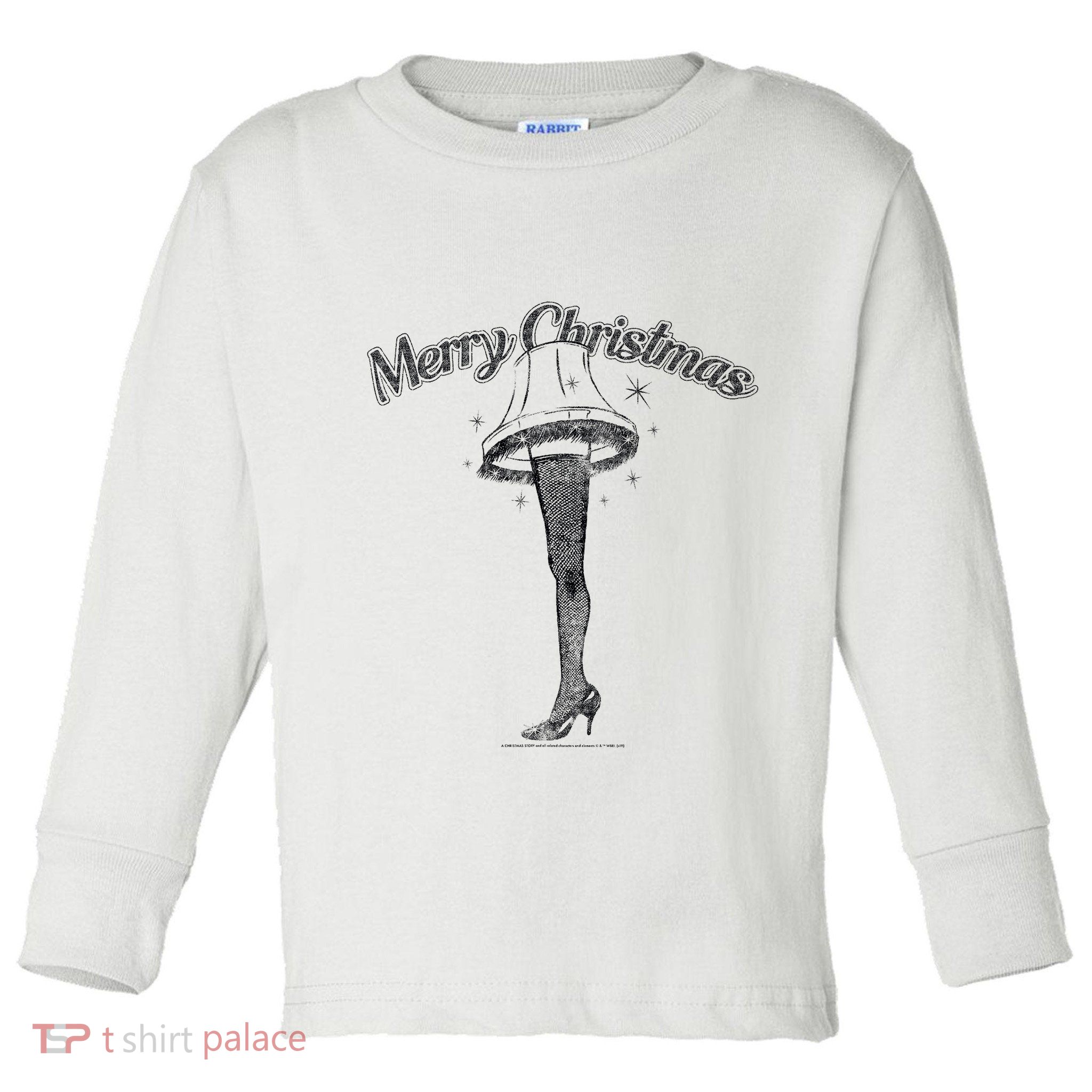 A Christmas Story Leg Lamp Merry Christmas Toddler Long Sleeve Shirt