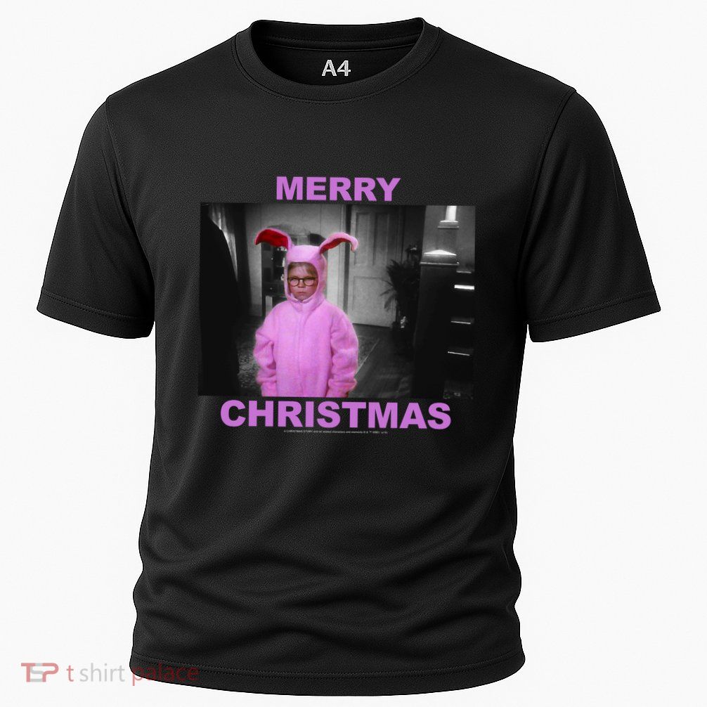 A Christmas Story Ralphie Bunny Suit Merry Christmas Long Sleeve Performance Shirt