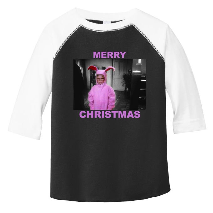 A Christmas Story Ralphie Bunny Suit Merry Christmas Long Sleeve Toddler Fine Jersey T-Shirt