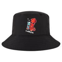 Adorable Cuddlefish Sea Life Illustration Cuttlefish Squid Cool Comfort Performance Bucket Hat
