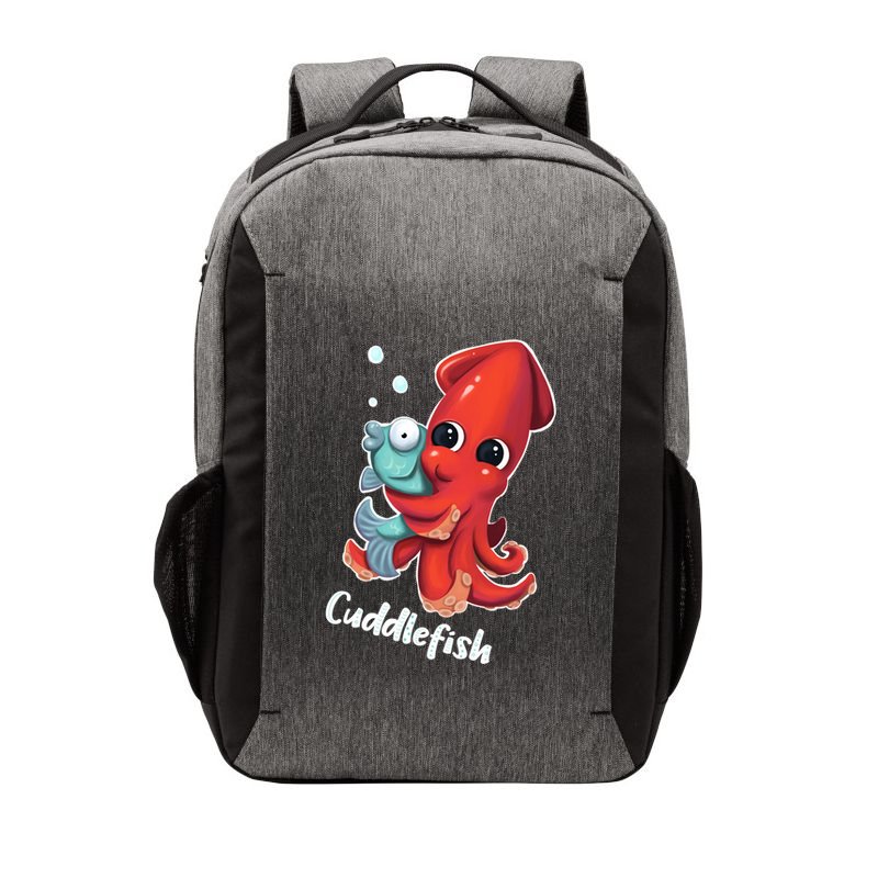 Adorable Cuddlefish Sea Life Illustration Cuttlefish Squid Vector Backpack