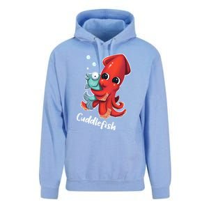 Adorable Cuddlefish Sea Life Illustration Cuttlefish Squid Unisex Surf Hoodie