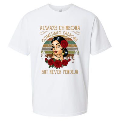 Always Chingona Sometimes Cabrona But Never Pendeja Sueded Cloud Jersey T-Shirt