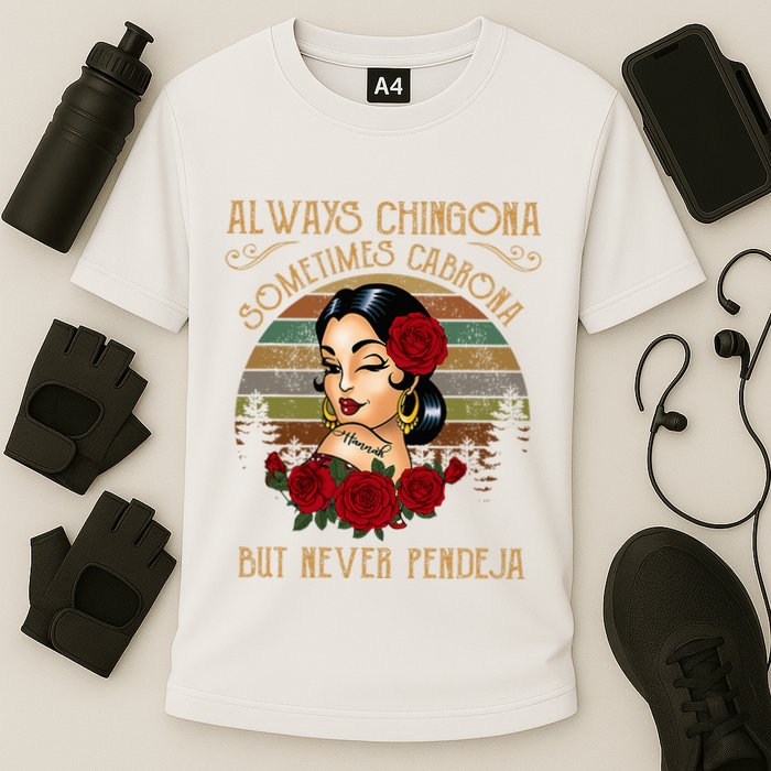 Always Chingona Sometimes Cabrona But Never Pendeja Performance Shirt