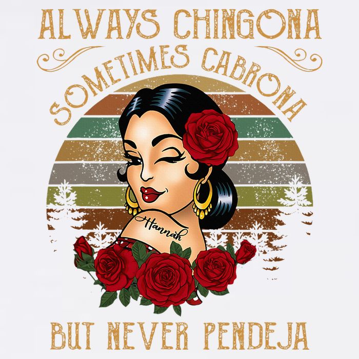 Always Chingona Sometimes Cabrona But Never Pendeja Wool Snapback Cap