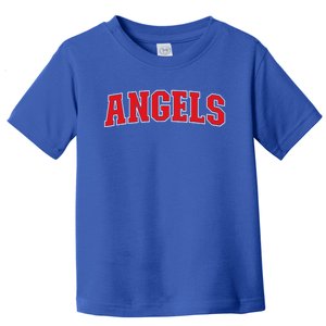 Angels California Souvenir Trip College Style Red Text Toddler T-Shirt