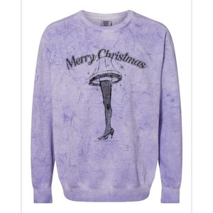 A Christmas Story Leg Lamp Merry Christmas Colorblast Crewneck Sweatshirt