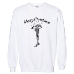 A Christmas Story Leg Lamp Merry Christmas Garment-Dyed Sweatshirt