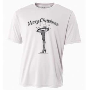 A Christmas Story Leg Lamp Merry Christmas Cooling Performance Crew T-Shirt