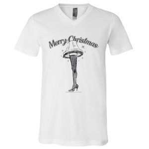 A Christmas Story Leg Lamp Merry Christmas V-Neck T-Shirt