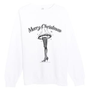 A Christmas Story Leg Lamp Merry Christmas Premium Crewneck Sweatshirt