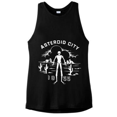 Asteroid City Spaceman 1955 Ladies PosiCharge Tri-Blend Wicking Tank