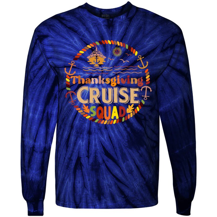 Autumn Cruise Squad Tie-Dye Long Sleeve Shirt