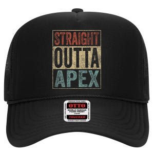 Apex Clothing Straight Outta Apex High Crown Mesh Back Trucker Hat