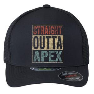 Apex Clothing Straight Outta Apex Flexfit Unipanel Trucker Cap