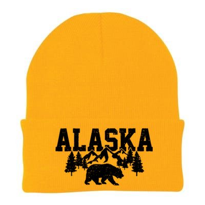 Alaska Cold Snow Mountains Cool Gift Knit Cap Winter Beanie