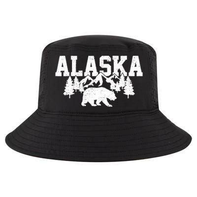 Alaska Cold Snow Mountains Cool Gift Cool Comfort Performance Bucket Hat