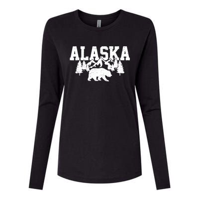 Alaska Cold Snow Mountains Cool Gift Womens Cotton Relaxed Long Sleeve T-Shirt