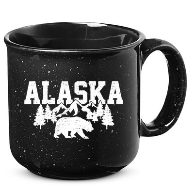 Alaska Cold Snow Mountains Cool Gift 15oz Campfire Ceramic Mug