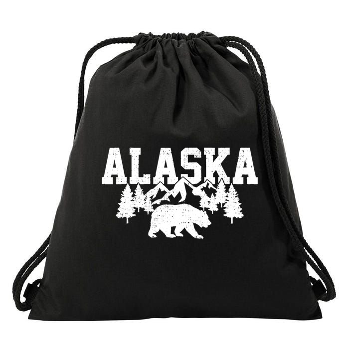 Alaska Cold Snow Mountains Cool Gift Drawstring Bag