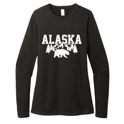 Alaska Cold Snow Mountains Cool Gift Womens CVC Long Sleeve Shirt