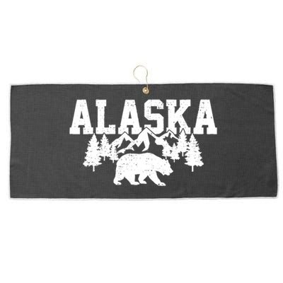 Alaska Cold Snow Mountains Cool Gift Large Microfiber Waffle Golf Towel