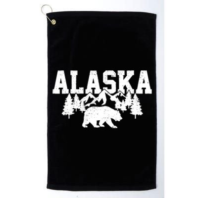 Alaska Cold Snow Mountains Cool Gift Platinum Collection Golf Towel