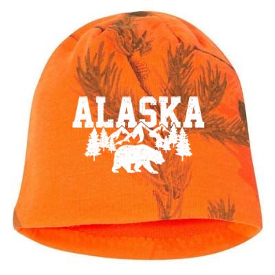 Alaska Cold Snow Mountains Cool Gift Kati - Camo Knit Beanie