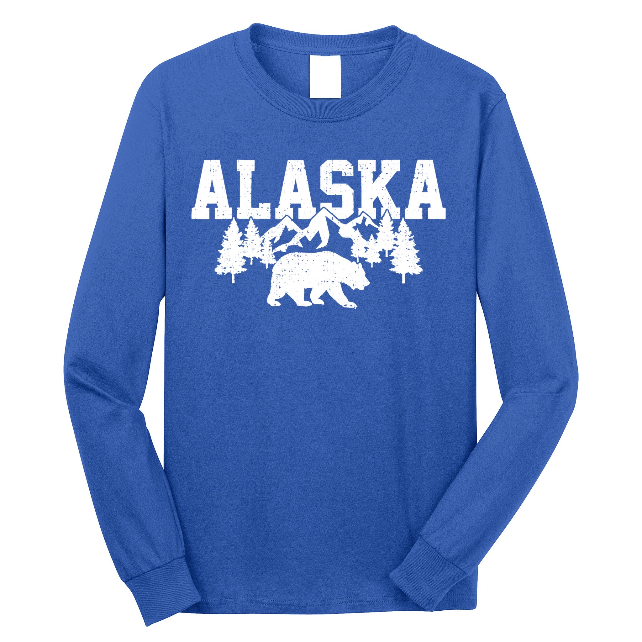 Alaska Cold Snow Mountains Cool Gift Long Sleeve Shirt