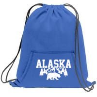 Alaska Cold Snow Mountains Cool Gift Sweatshirt Cinch Pack Bag