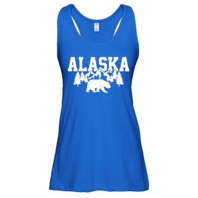 Alaska Cold Snow Mountains Cool Gift Ladies Essential Flowy Tank